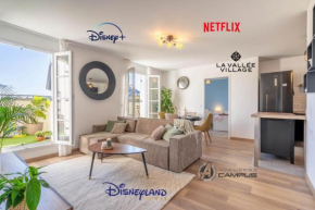 SCA I - NEW Dream location facing lake 10 minutes from Disneyland Paris - FREE WIFI PARKING